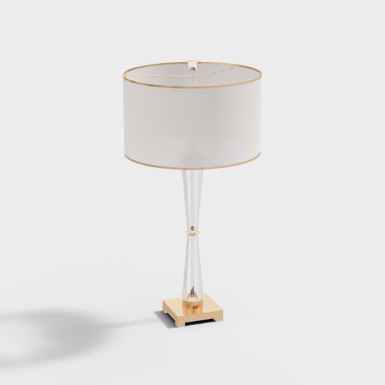 Stylish Table Lamp 3D model for Contemporary Spaces