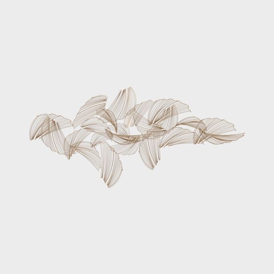 Elegant Low-Poly Leaf 3D model