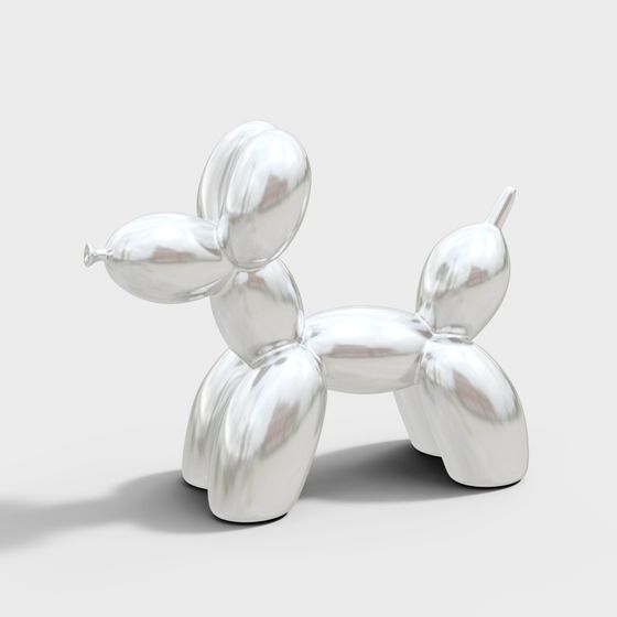 Charming Balloon Dog 3D model