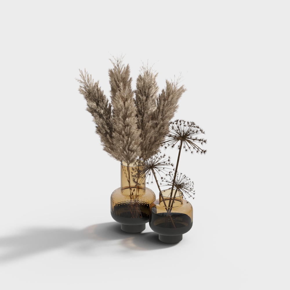乾燥花の花瓶オーナメント