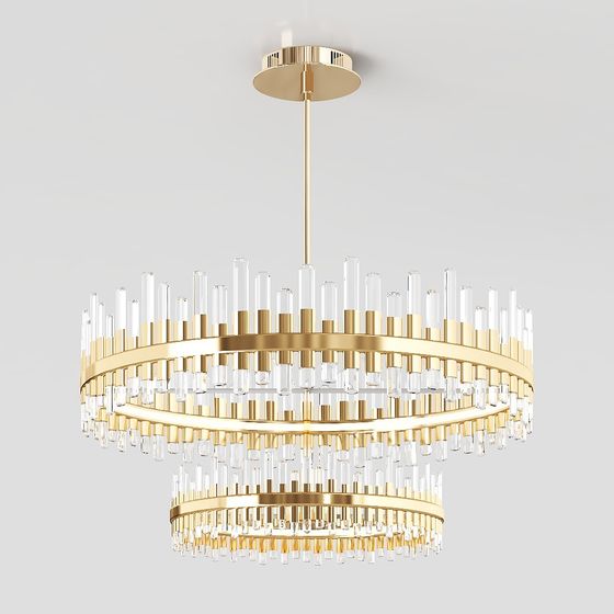 Golden Radiance 3D model Chandelier