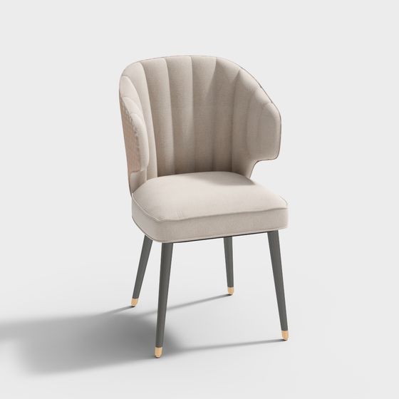 Elegant 3D Chair Model for Modern Interiors