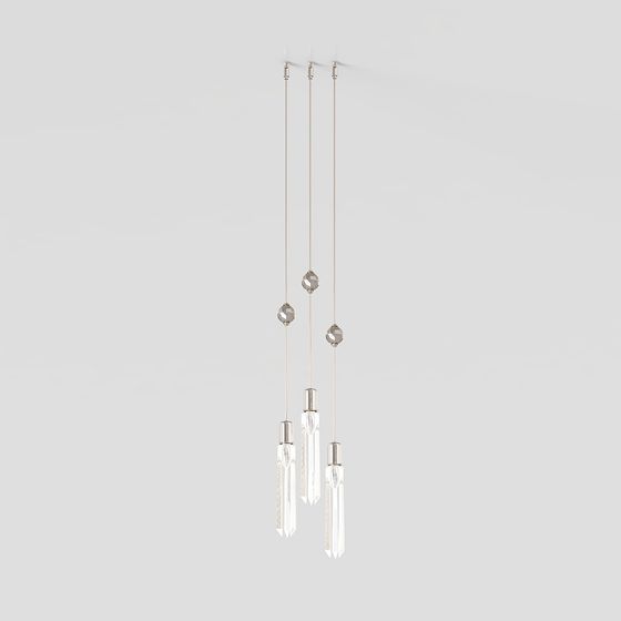 Crystal Flow Pendant Light 3D model