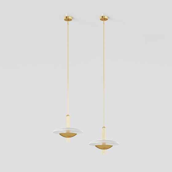 Stylish Chandelier 3D model for Contemporary Interiors