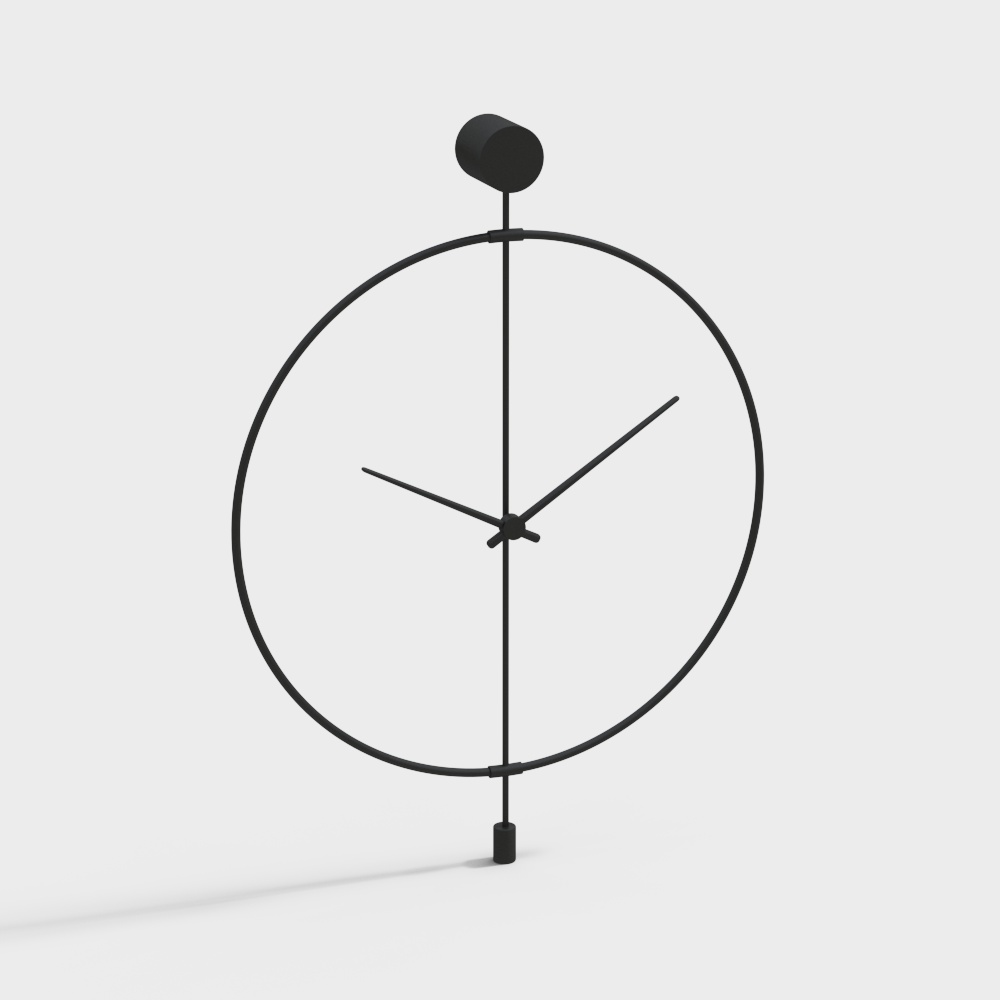 モダンミニマリストアイアン壁時計