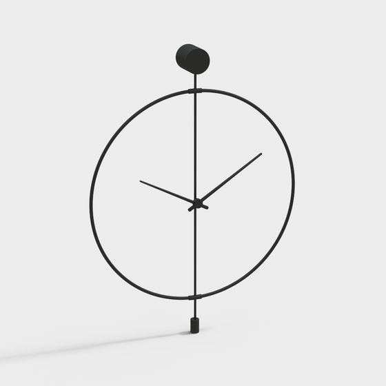 モダンミニマリストアイアン壁時計