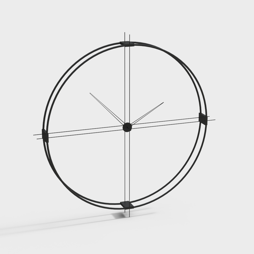 현대 미니멀한 철 제 벽시계