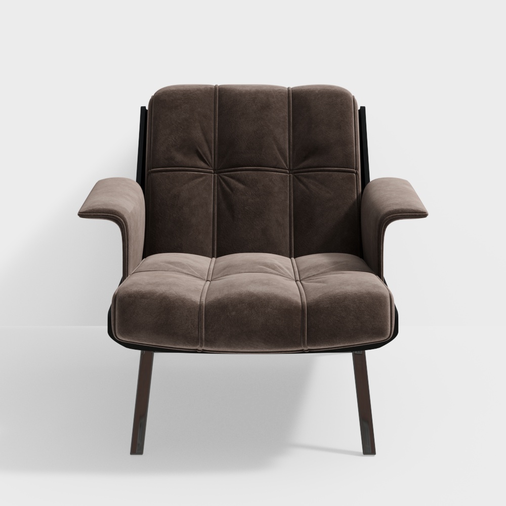 Modern Italian living room single sofa