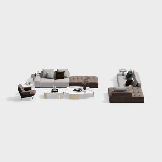 Urban Comfort 3D model - Modern Minimalist Design