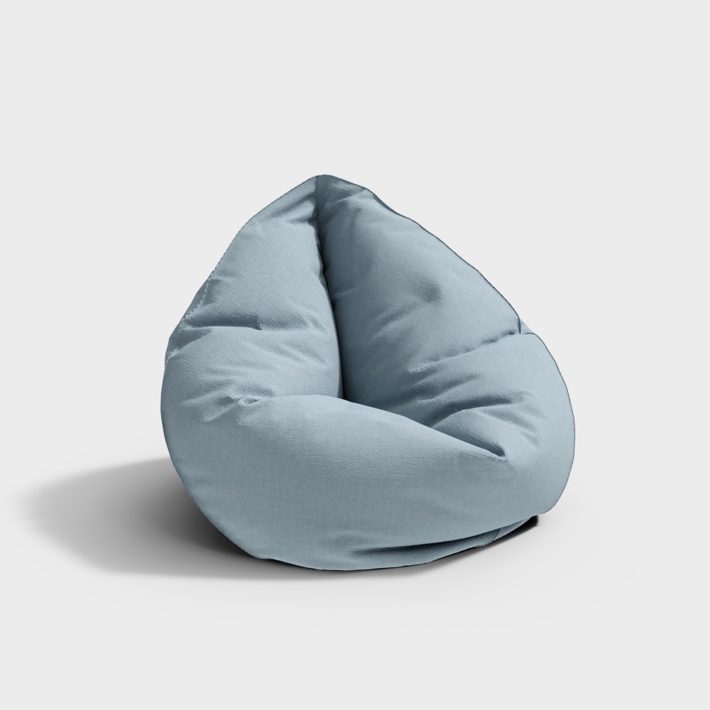 Modern minimalist blue lazy sofa