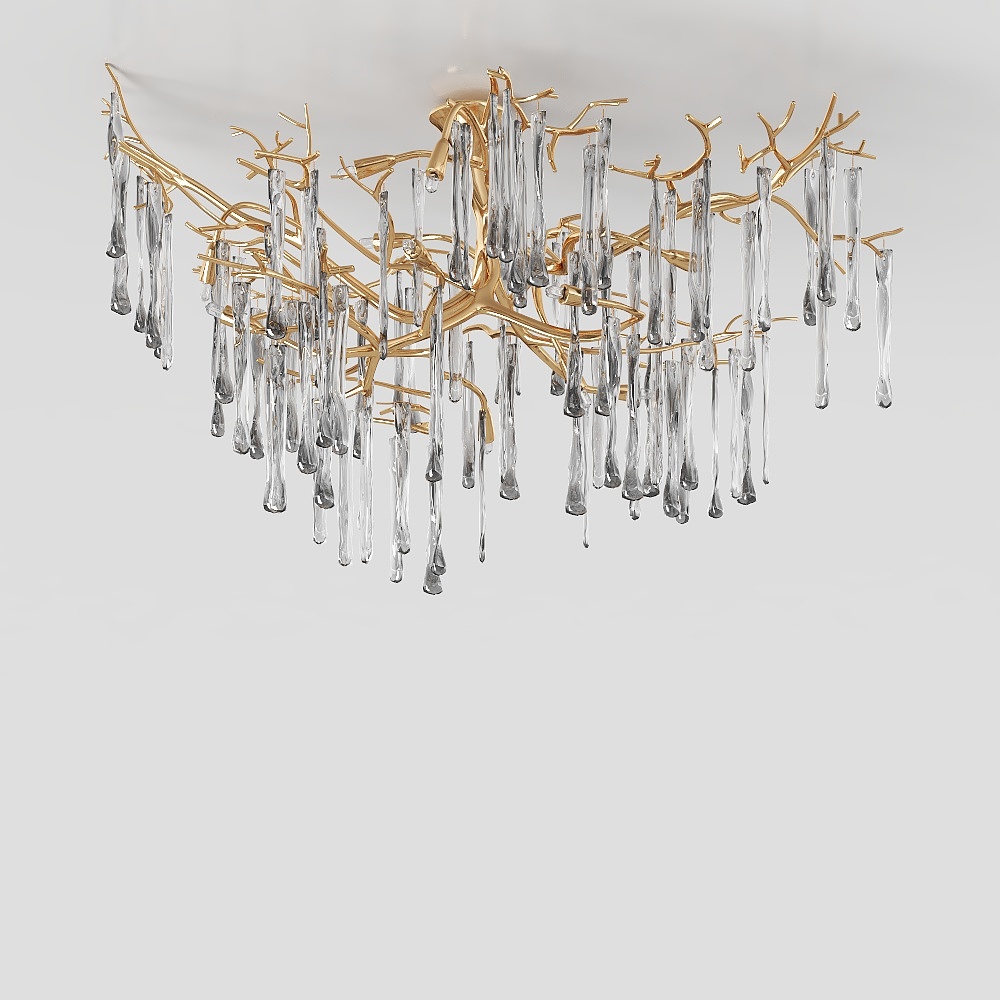 Modern light luxury living room crystal lamp