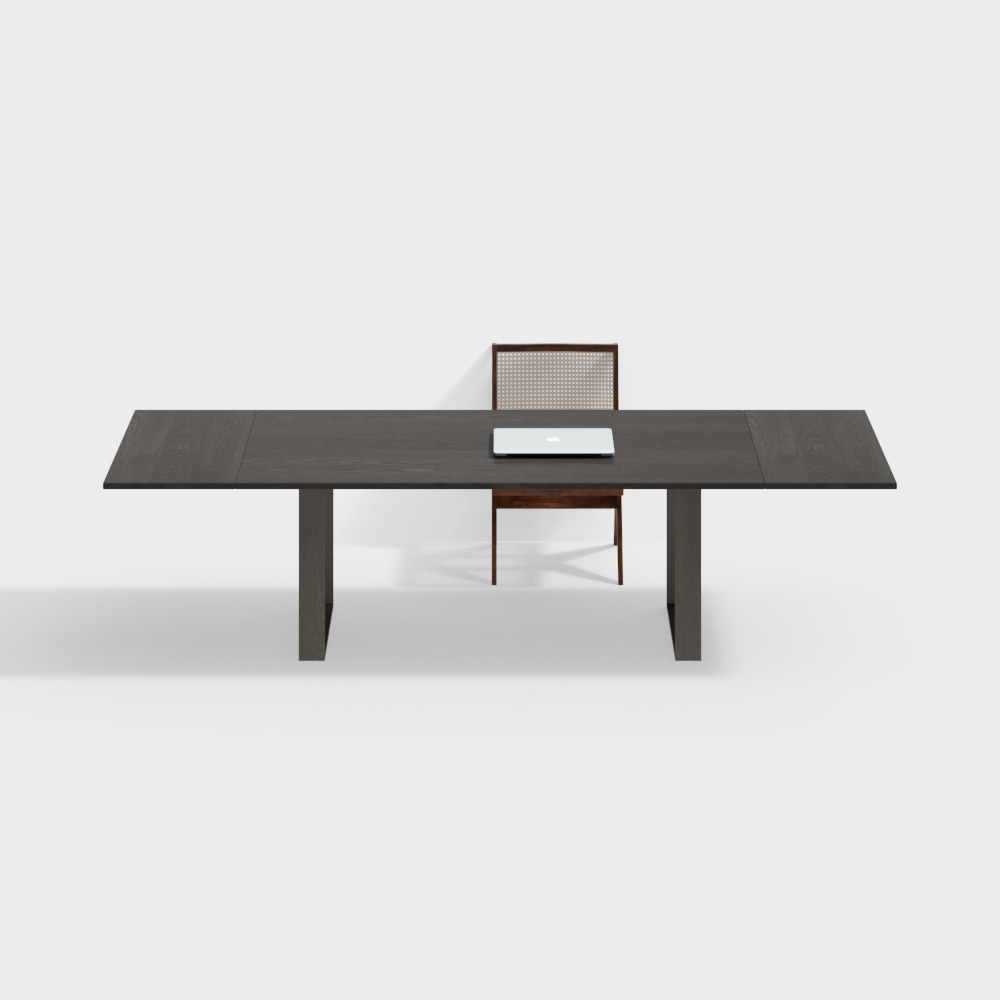 Modern minimalist study desk and chair combination
