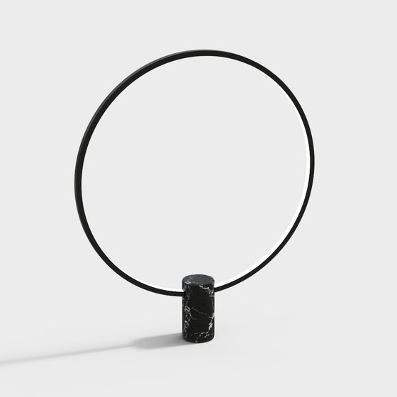 Stylish Floating Ring 3D model for Creative Projects