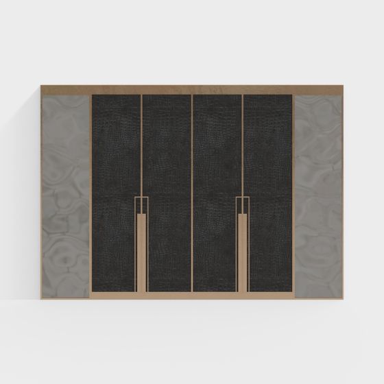 Abstract Geometric Door 3D model for Contemporary Spaces