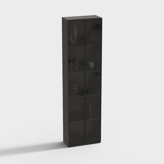 Elegant Minimalist Bookshelf 3D model