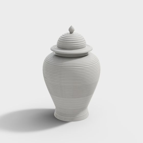 Elegant Low-Poly Vase 3D model
