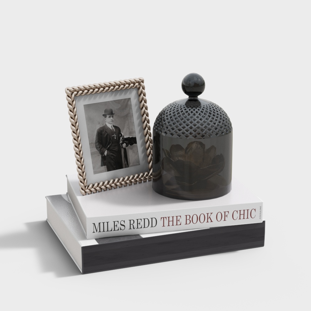 Book photo frame combination ornaments