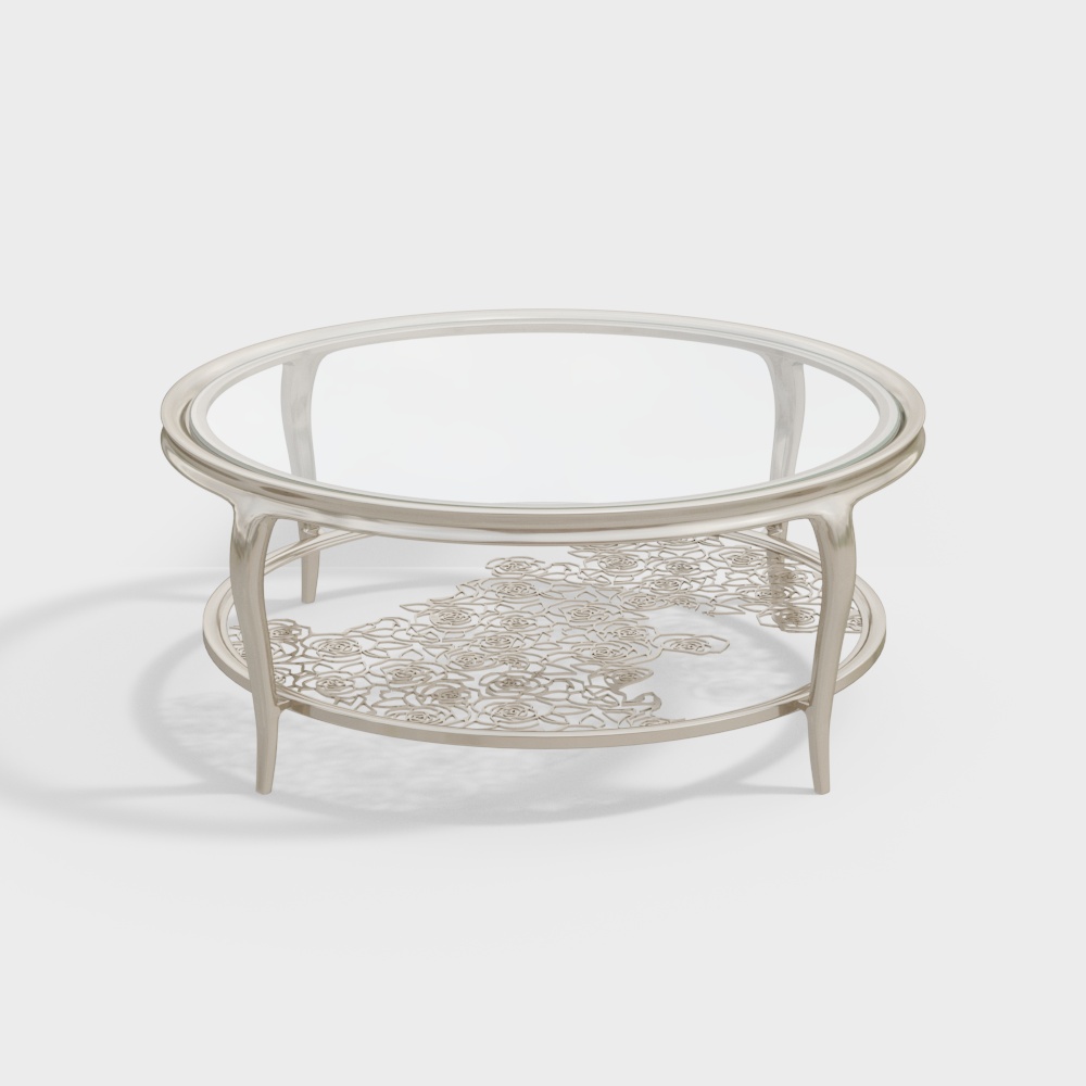 ジアノウ ガラス コーヒーテーブル 390