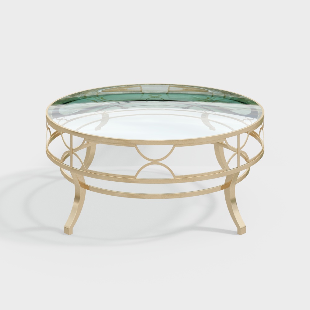 Jianou glass coffee table 372