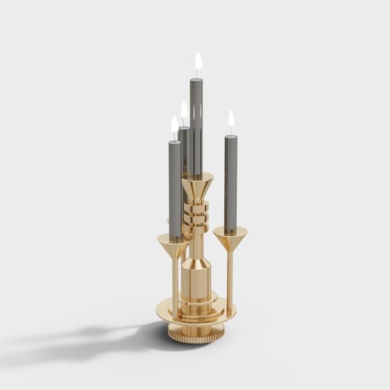 Stylish 3D Candle Holder Model for Contemporary Spaces
