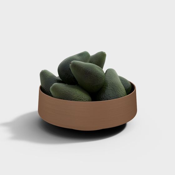 Avocado Bowl 3D model for Creative Projects