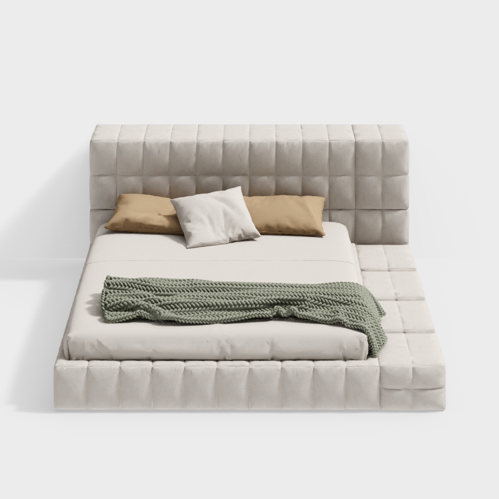 Modern style double bed