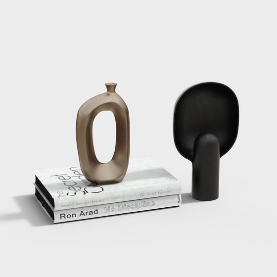 Decorative Item 3D Model in Black