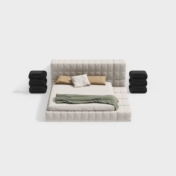 モダンなベッドのコンビネーション