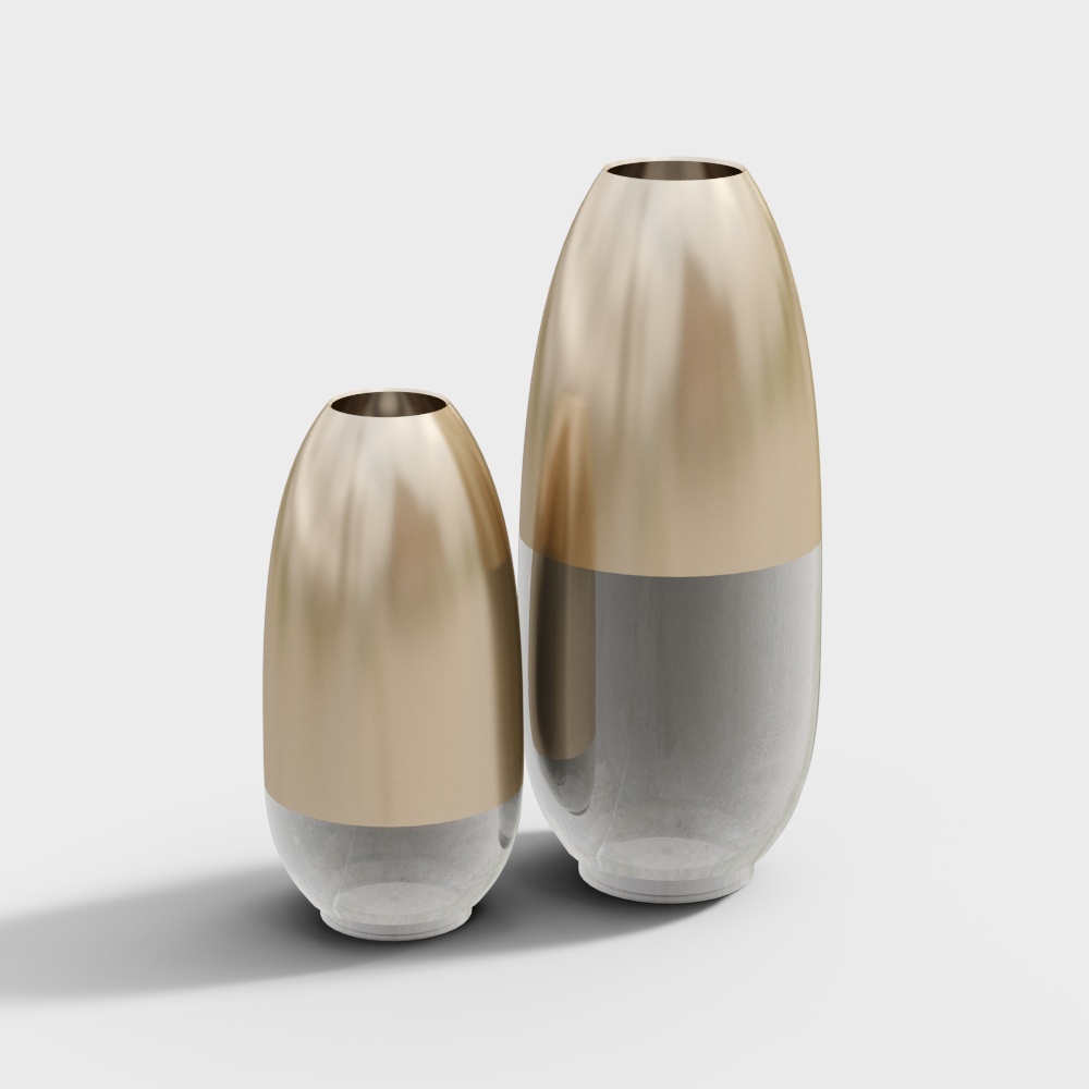 Elegant Low-Poly Vase 3D Model for Contemporary Design