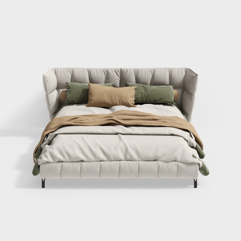 Modern bedroom double bed