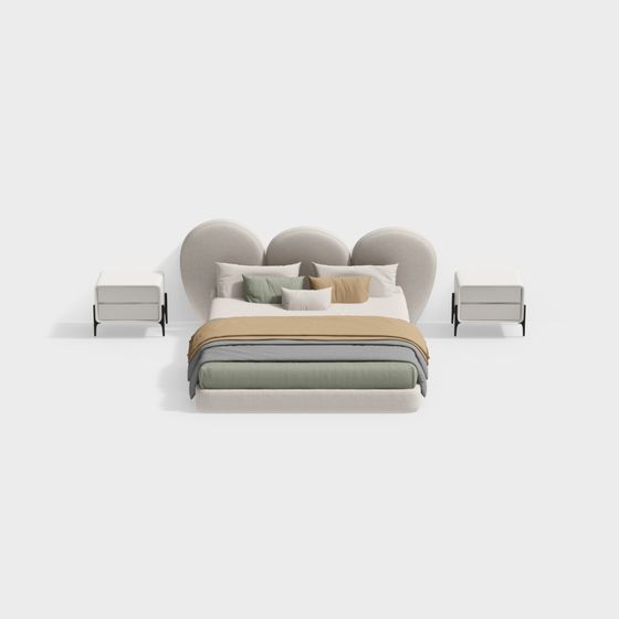 Dreamscape Elegant Bed 3D model