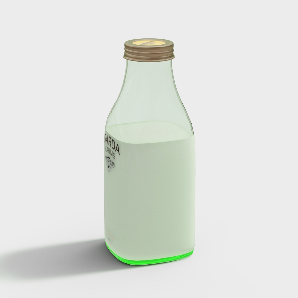 Garda Farms Milk Bottle 3D model