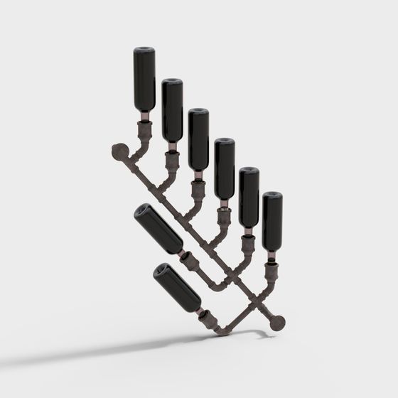 Stylish Low-Polygon Industrial Model for Creative Projects