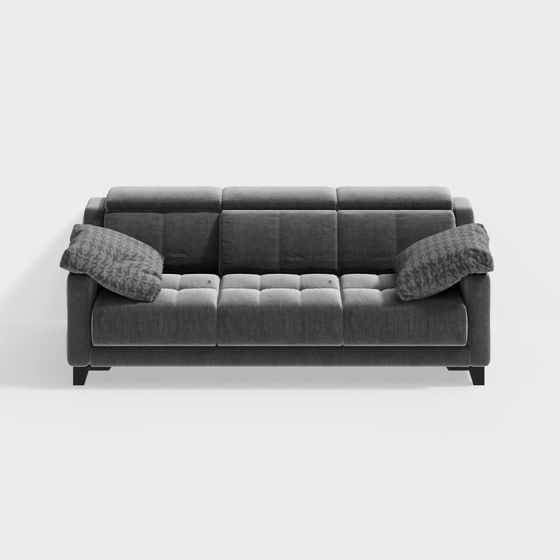 Urban Comfort 3D Model Sofa for Modern Interiors