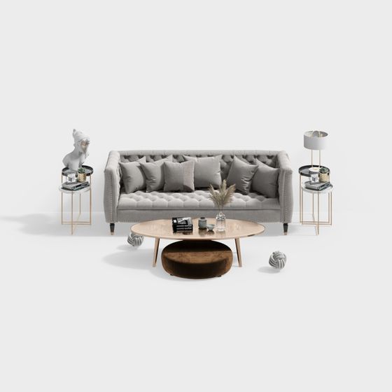 Contemporary Urban Living Room 3D model