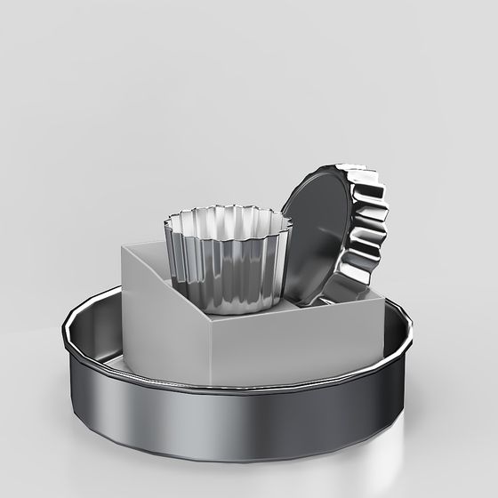 Muffin Tin Set 3D model