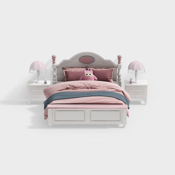 Jianou girls children's bed combination 463