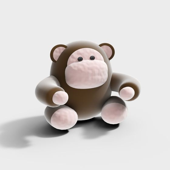 Cuddly Monkey 3D model
