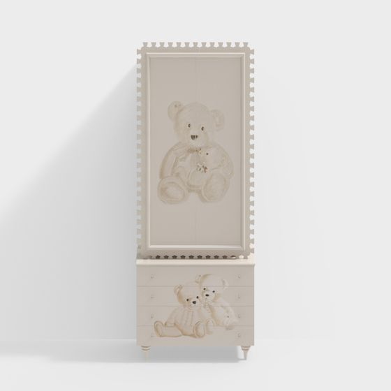 Charming Bear Wardrobe 3D model