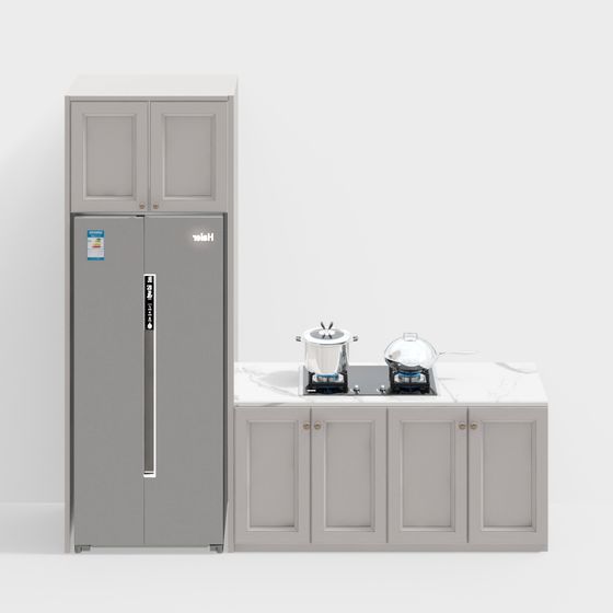 Modern Kitchen Set 3D model