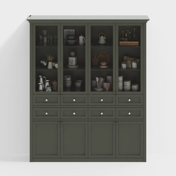 Vintage Storage Cabinet 3D model for Modern Homes