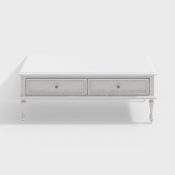 Linen Coffee Table 3D model