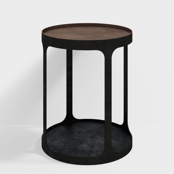 Stylish Minimalist Side Table 3D model