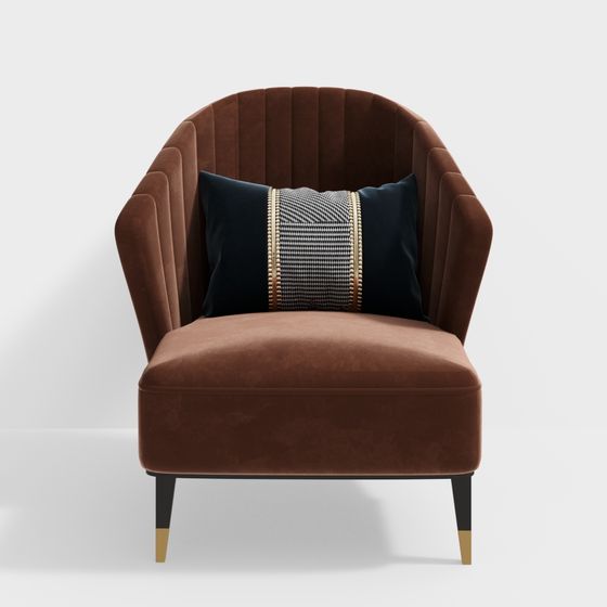 Sofa đơn Châu Âu đơn giản 430