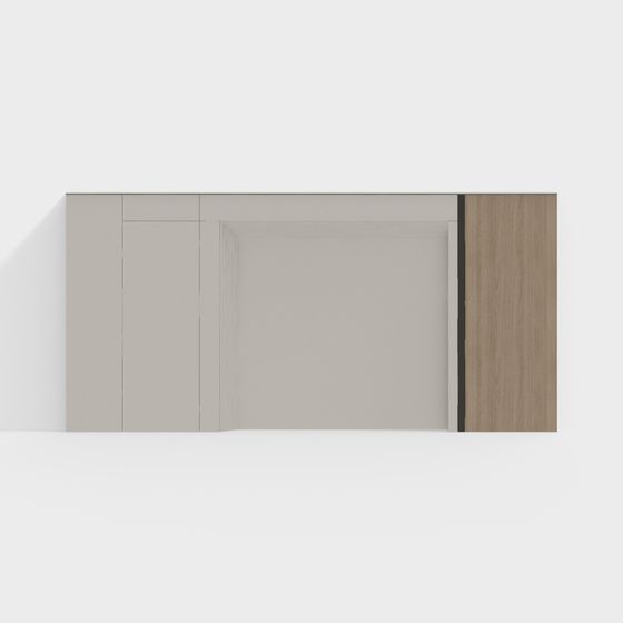 Minimalist Door 3D model for Modern Interiors