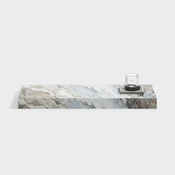 Minimalist Marble Countertop 3D model