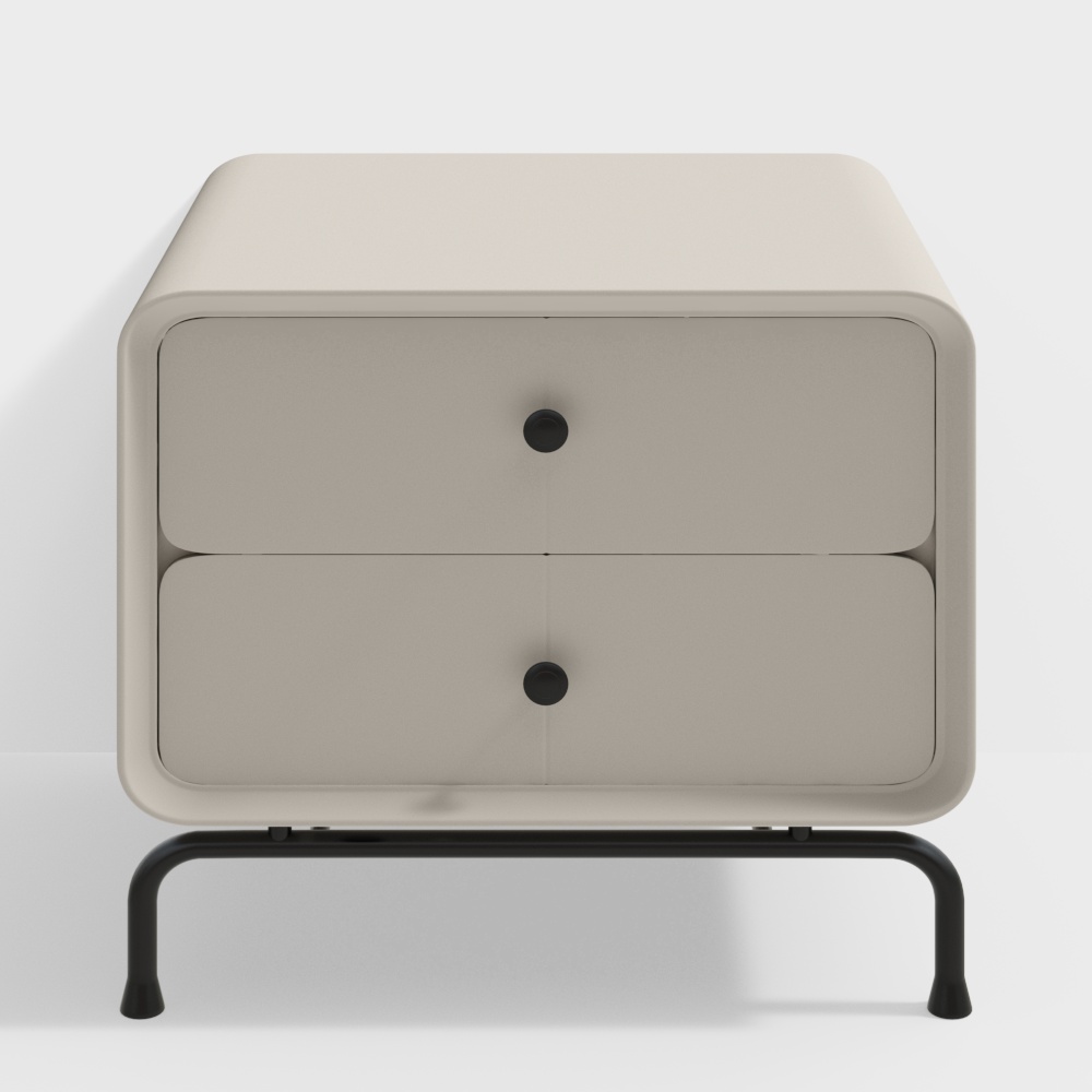 モダンベッドルームベッドサイドテーブル