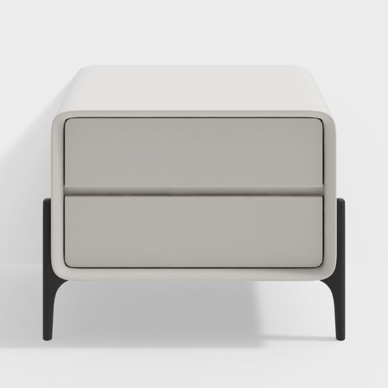 Modern Minimalist Bedside Table 3D model