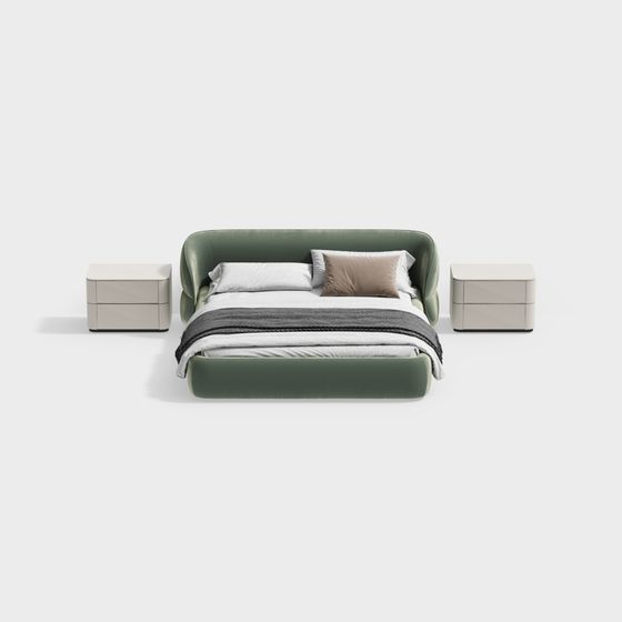 Urban Retreat 3D model - Elegant Bed Design