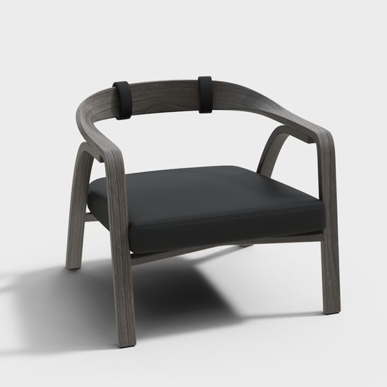 เก้าอี้ไม้เนื้อแข็งพร้อมที่วางแขนโมเดิร์น